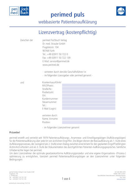 Lizenzvertrag